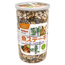 PetBest 鮮味平衡排餐 鮮魚 650g, 倉鼠營養主食，多種穀物蔬菜，添加消臭成分, 1罐
