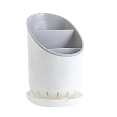 Winprice 筷子餐具瀝水收納筒, 灰色, 1個
