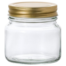 ADERIA GLASS 金蓋收納罐, 275ml, 1個