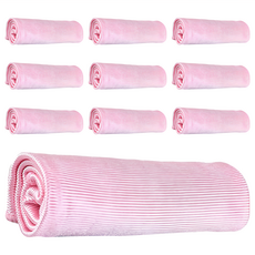 強力吸水 超細纖維無水痕清潔抹布 顏色隨機, 10條, 30 x 30cm