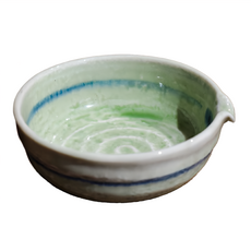 佐和陶瓷 柳釉繪丸紋片口缽, 日本製陶瓷碗 250mL, XL13108-14, 1個