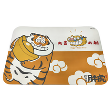 收納王妃 我不是胖虎 軟式珪藻土地墊, 招財進寶, 1個