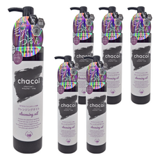 chacol 黑白 熊野油脂 炭 + 酵素 + 泥 卸妝油, 200ml, 6瓶