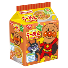 NISSIN 日清 麵包超人烏龍麵 醬油風味, 3包