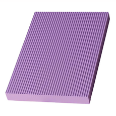 QMVF 加厚健身體感平衡墊 TPE隔音 跳繩墊 跪墊 瑜伽墊 超慢跑地墊 健身墊 50 x 40 x 4cm 紫色