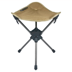 OWL CAMP 三腳旋轉椅, 7075航空鋁合金, ABS塑料, 1000D尼龍布, 沙色, 1個