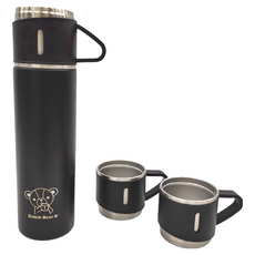 英國熊真空分享瓶一瓶三杯禮盒 瓶身550ml + 杯子180ml, 1組, 180ml