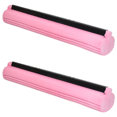 西德加長膠棉頭 大面積拖地更省力 適用於加大形膠棉拖把, 2個