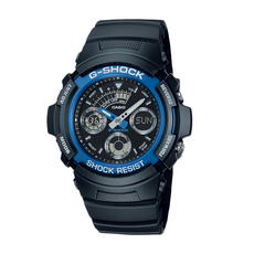 CASIO 卡西歐 G-SHOCK 手錶，防水200米，鬧鈴/整點報時，兩地時間顯示, AW-591-2A