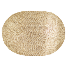 亞麻草編隔熱墊 40 x 30cm 單一顏色 廚房用品 防燙隔熱墊, 1個