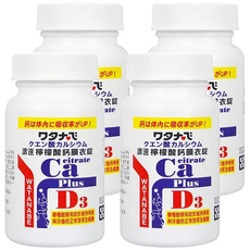 人生製藥 渡邊檸檬酸鈣膜衣錠 含維他命D3, 60顆, 4罐
