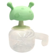 Mombella 啾比小蘑菇固齒器套組, 收納盒 + 固齒器 + 防掉繩, 薄荷牛奶, 1組