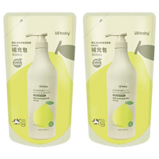 US baby 優生 植淨奶瓶清潔劑 補充包 清新西柚, 植物油精煉, 泡沫少, 好沖洗, pH5.5, 含蘆薈護手成分, 900ml, 2包