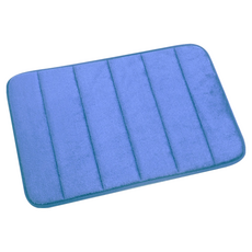 珊瑚絨吸水防滑 浴室/廚房/臥室腳踏墊, 顏色-10深藍