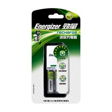 Energizer 勁量 迷你充電器 附2顆AAA(4號)鎳氫充電電池, 1個