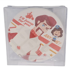 收納王妃 玩具總動員插畫硬式珪藻土杯墊 2入, 寶貝&卡蹦公爵, 1組