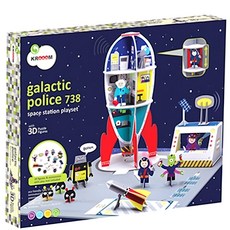 KROOOM 銀河警察太空站 60%再生紙 100%可回收, 太空站, 1盒