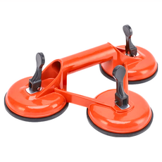 神崎家居 三爪玻璃瓷磚地板強力吸提器, 用於玻璃/磁磚/光滑表面, 1個, 327 x 327mm