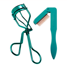 TWEEZERMAN 精緻美睫雙件組, 孔雀綠, 1組