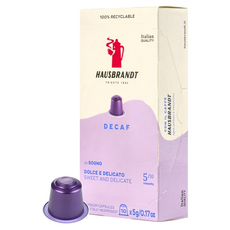 HAUSBRANDT DECAF 低咖啡因膠囊咖啡 Nespresso膠囊咖啡機適用, 5g, 10個裝, 1組