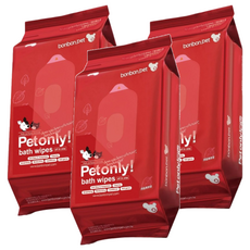 bonbon.pet 蹦蹦跳 防蚊防蚤濕紙巾家庭包, 天然植萃, 溫和不刺激, SGS認證, 40張, 3包