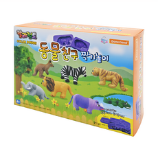 Donerland 彩色黏土 套裝 內含多種動物模具, 多色, 470g, 1盒