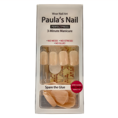 Paula's Nail 寶拉美甲 Set 30片 韓國進口ABS材質, 奶油慕斯, 1組