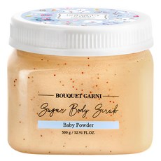 BOUQUET GARNI 身體磨砂膏, 嬰兒粉香, 500g, 1罐