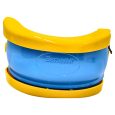 愛北鼻 兒童攜帶式摺疊香蕉馬桶, 免清洗, 秒清潔, 藍色