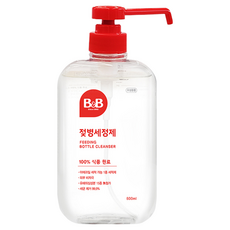 B&B 奶瓶清潔液 100% 食物原料, 600ml, 1瓶