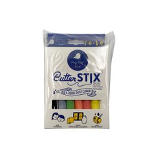 Jaq Jaq Bird Butter Stix 無塵粉筆 (12色)及筆夾, 彩色, 1組