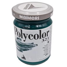 MaIMeRI 美利 POLYCOLOR 重稠壓克力 MA-1220321 PHTHALO GREEN 321 酞菁綠, 140ml, 1色