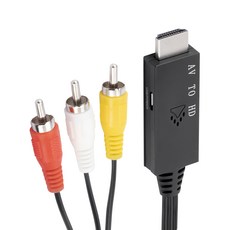 Bravo-U AV端子轉HDMI傳輸線 1080P高畫質 適用電視電腦CD播放器 1米, 單一商品, 1條