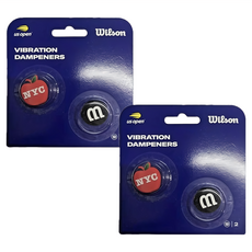 Wilson US OPEN NYC 蘋果 自由女神像 避震器 Set 2, 紅色，白色, 2.4 x 2.4cm, 1組