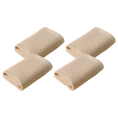 小麥購物 蜂巢紋抹布 G722 米色, 35 x 34cm, 4條