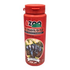 AZOO 9合1觀賞魚漢堡顆粒飼料 浮水型 小粒, 330ml, 1瓶