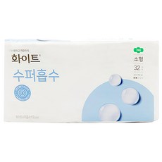 WHITE 超吸收蝶翼衛生棉, 21cm, 32片, 1包