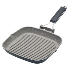 MasterClass 電磁爐適用好收納不沾煎烤盤(20cm), 42cm, 1個, 42 x 21.7 x 7.8cm