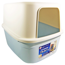 IRIS OHYAMA 愛麗思歐雅瑪 貓便盆, 青色, 1個