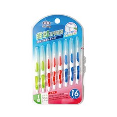 Shallop 刷樂 齒縫超細牙間刷, 0.7mm, 16支, 1組