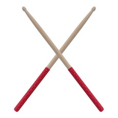 爵士鼓 電子鼓 5A 楓木 鼓棒 快節奏演奏 堅硬輕便 穩定吸震, 紅色 + 原木色, 1組