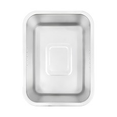 KIVOLI 不鏽鋼方形洗碗盆 10L, 1個, 方形 銀色