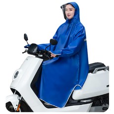 JAR嚴選 一件式戴袖口斗篷雨衣, F, 深藍色