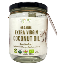 agriLIFE 有機初榨特級椰子油, 1個, 473ml