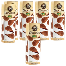 36Chocolas 比利時榛果脆餅夾心牛奶巧克力, 125g, 100g, 6個