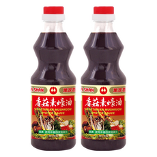 萬家香 香菇素蠔油，無味精 無人工香料 無色素, 600g, 2瓶