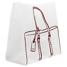 Picnic House 包包圖案半透明塑膠袋 中型 50入 31x31x16 公分 HDPE 塑膠, 1組