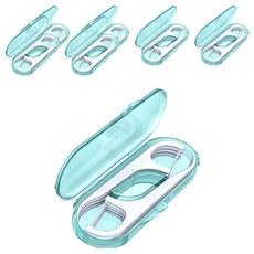 小麥購物 牙線棒收納盒 內附10支牙線 Y558 13g, 7盒, 顏色隨機