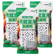 冰箱冷藏除臭劑 Set 3個, 活性碳除臭, 安全無毒, 日本進口, 288g