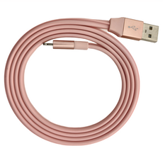paplio USB-A-Lightning 摺摺線, 100cm, 櫻花粉, 1入